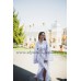 Boho Style Ukrainian Embroidered Maxi Wedding Dress "Bohowedding"